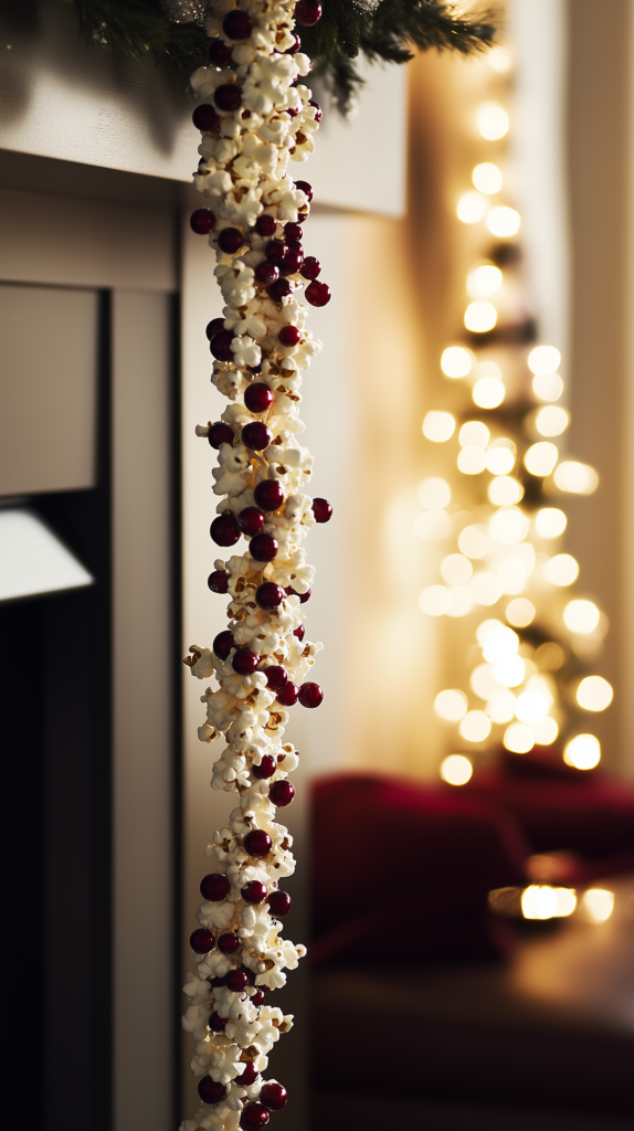 eco-friendly-christmas-decorations-popcorn-garland Eco Friendly Christmas Decorations Popcorn Garland