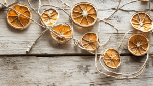 Eco Friendly Holiday Decor Orange Garland