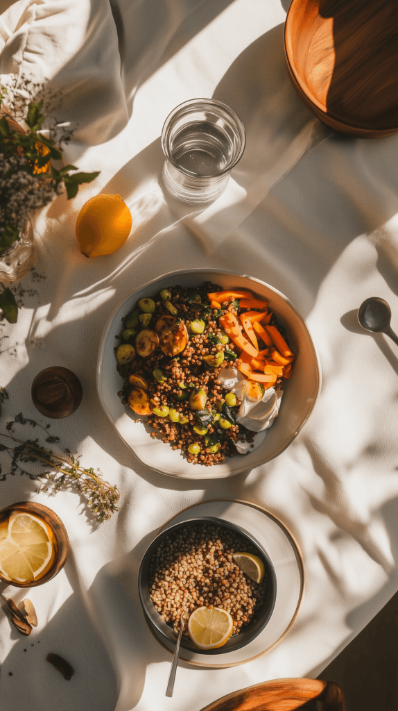 Clean Eating Lentils Meatless Meal