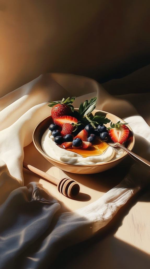 Clean Eating Snacks Greek Yogurt and Berries