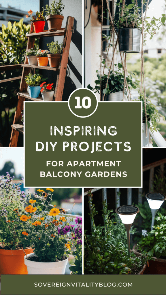 apartment-balcony-garden-diy-projects Apartment Balcony Garden DIY Project Ideas