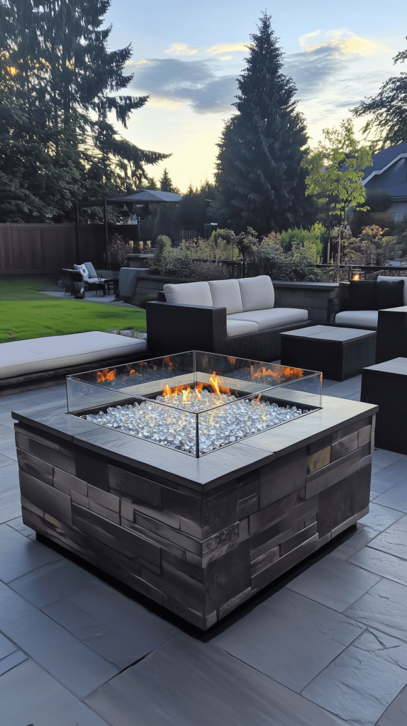 fire-pit-glass-shields Glass Panel Fire Pit