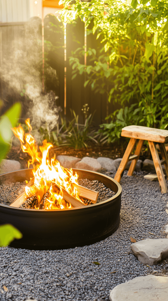 fire-pit-metal-ring Metal Fire Ring DIY Firepit