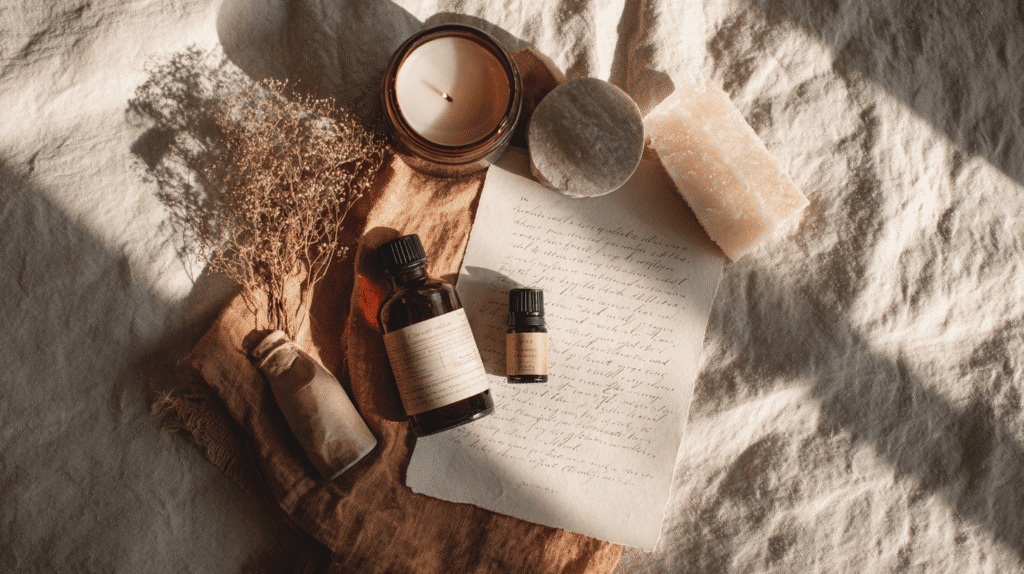 a flatlay assortment of natural lifestyle swaps