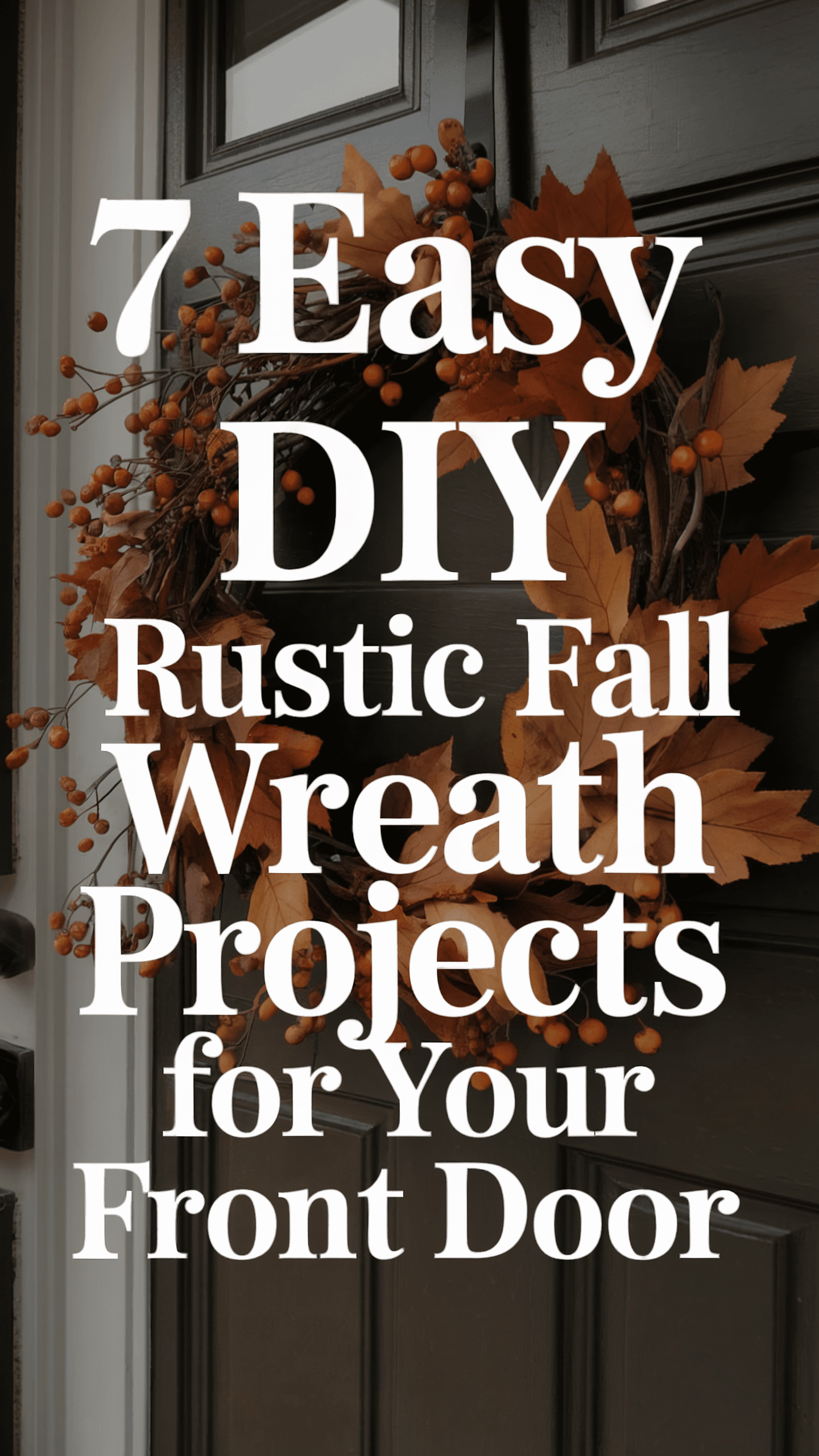 7 Easy DIY Rustic Fall Decor Wreath Project Ideas With Natural ...
