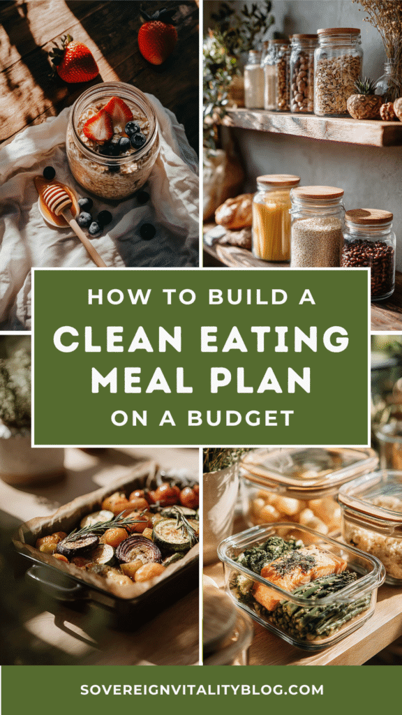 Clean eating meal plans on a budget: healthy and delicious recipes for sustainable living.